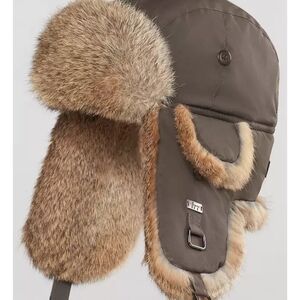Aviator Hat with Real Rabbit Fur (Size S/M)